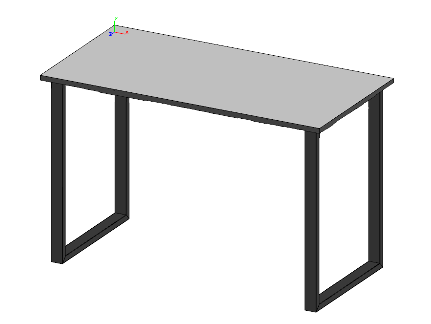 Стіл на металокаркасі 1200х600х750 мм (16мм) МЕБЛІ ТЕХНОСТИЛЬ.